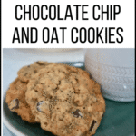 Vegan oatmeal chocolate chip cookies