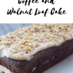 vegan coffee and walnut loaf cake