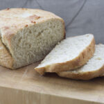 slow cooker bread, sliced