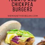 VEGAN CHICKPEA BURGERS WITH SUN-DRIED TOMATOES