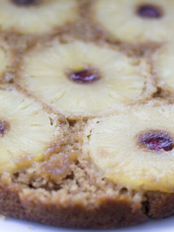 vegan pineapple upside down cake