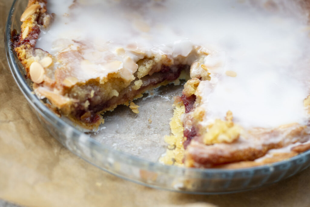 Classic Iced Vegan Cherry Bakewell Tart Recipe 280 Classic Iced Vegan Cherry Bakewell Tart