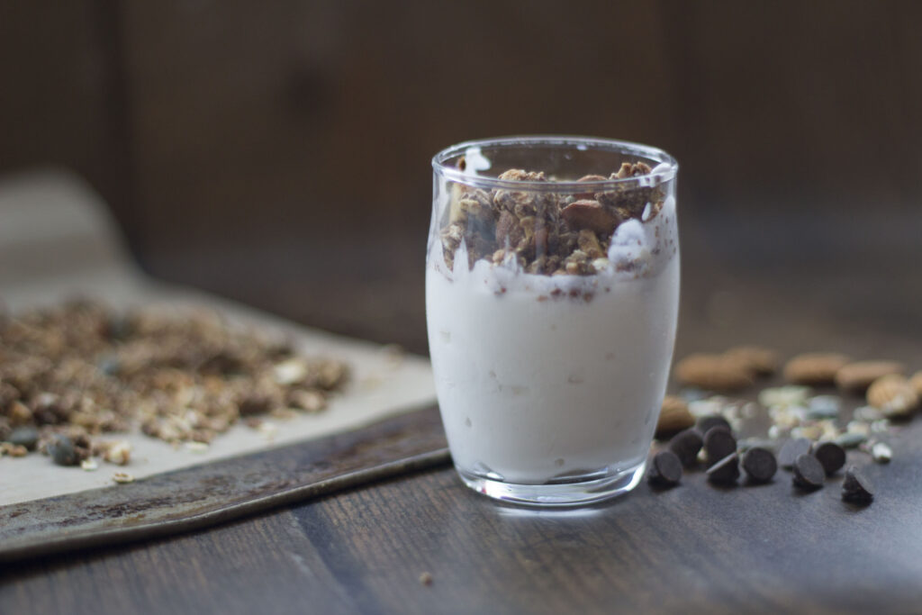 Healthy Crunchy Dark Chocolate Granola Recipe With Almonds 155 Dark chocolate granola