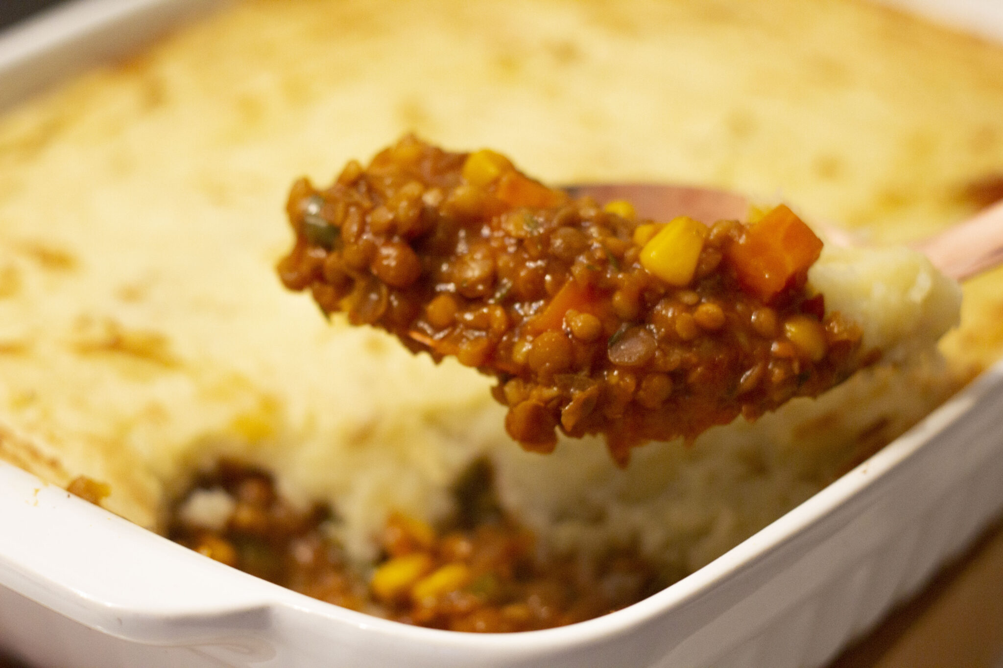 vegan lentil shepherd's pie