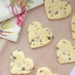 Vegan Shortbread Cookies Recipe (With Chocolate Chips) 148 heart shaped chocolate chip biscuits
