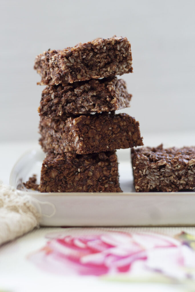 Vegan Chocolate Flapjacks (Healthy Flapjack Recipe) 158 healthy chocolate flapjack recipe