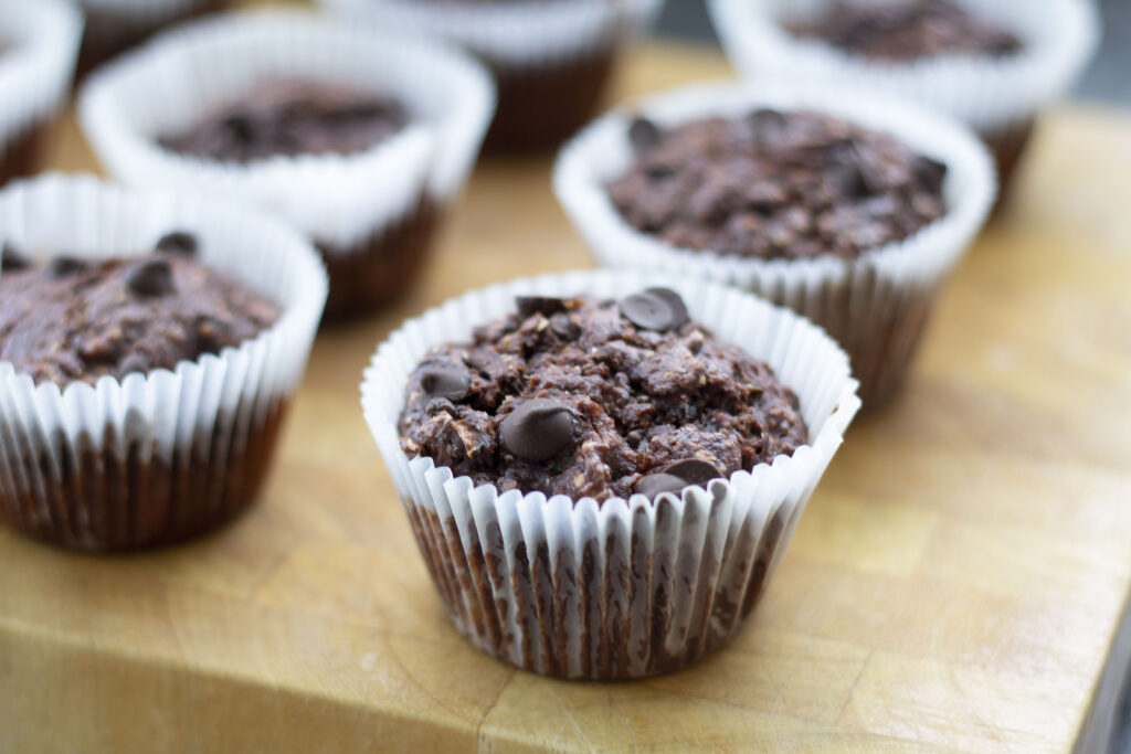 Healthy Chocolate Zucchini Muffins (Double Chocolate!) 199 Healthy Chocolate Zucchini Muffins