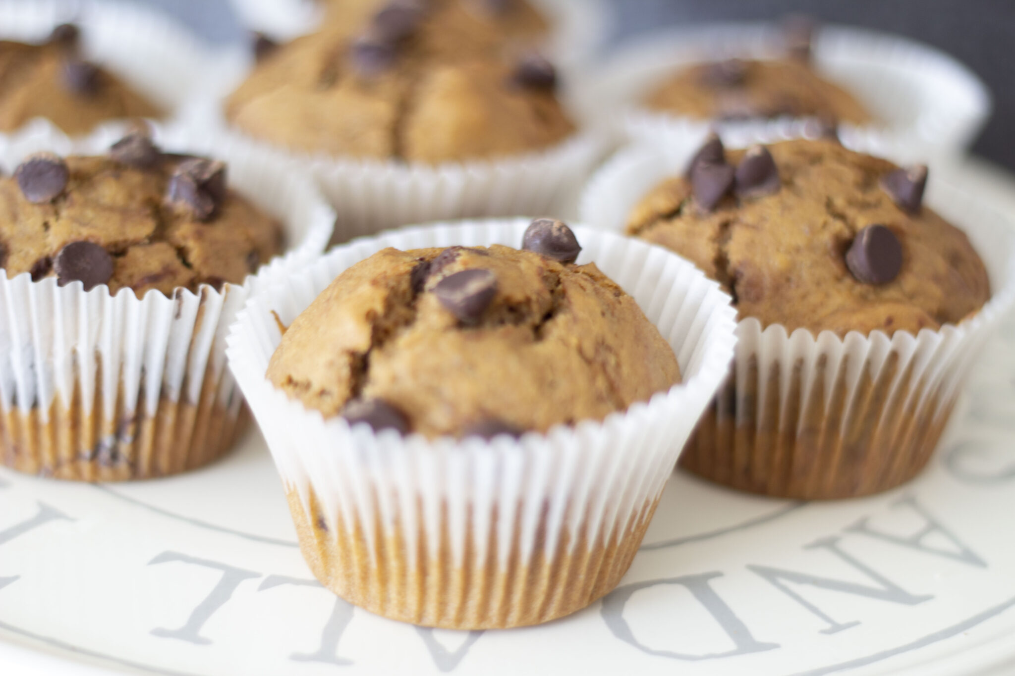 Vegan Espresso Chocolate Chip Muffins