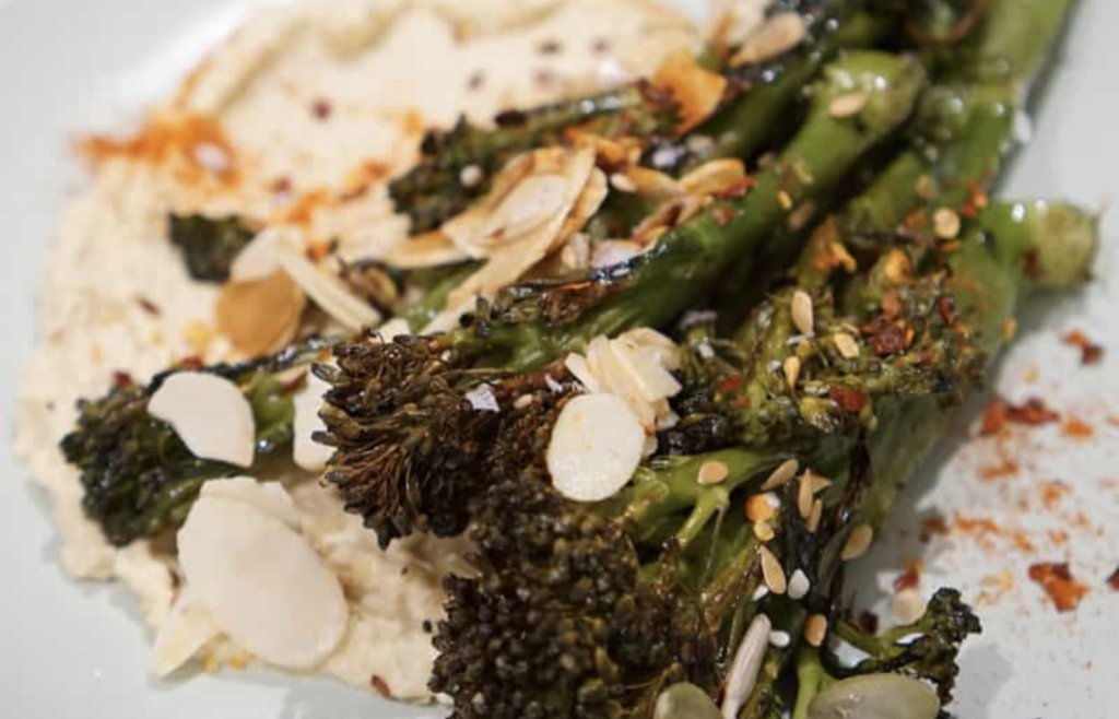 The Best Easy and Healthy Vegan Broccoli Recipes 17 roasted broccoli and hummus