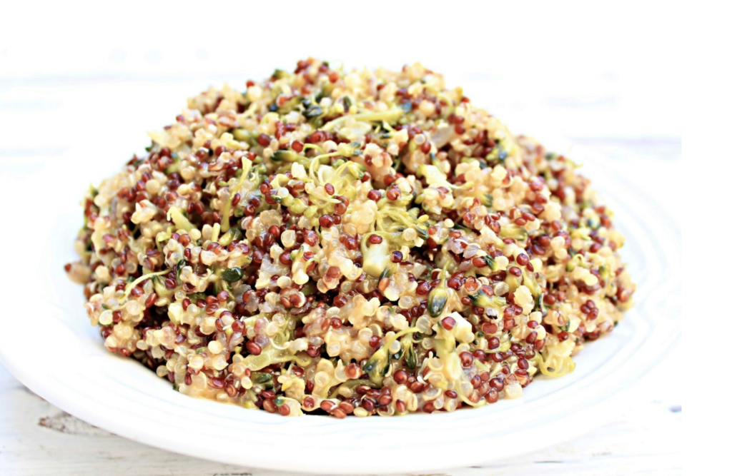 The Best Easy and Healthy Vegan Broccoli Recipes 22 cheesy broccoli quinoa