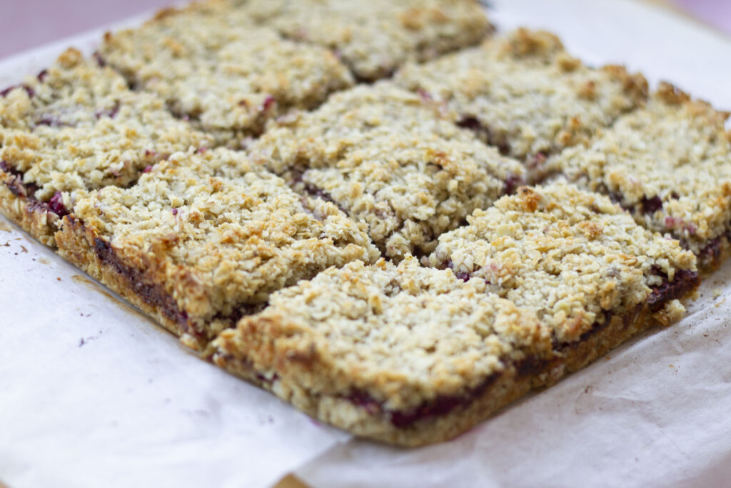 Vegan Raspberry Flapjacks