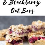 Vegan Apple and Blackberry Crumble Bars