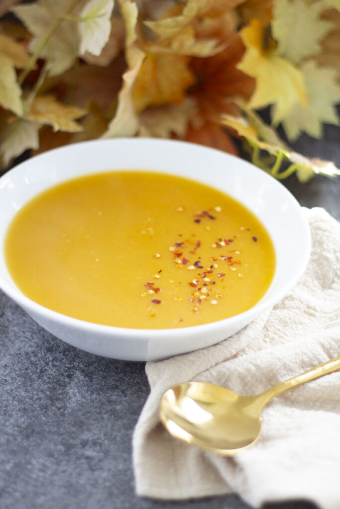 Spicy Butternut Squash and Sweet Potato Soup Recipe 135 Spicy Butternut Squash and Sweet Potato Soup