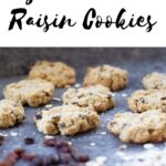 Vegan Oatmeal Raisin Cookies recipe pin
