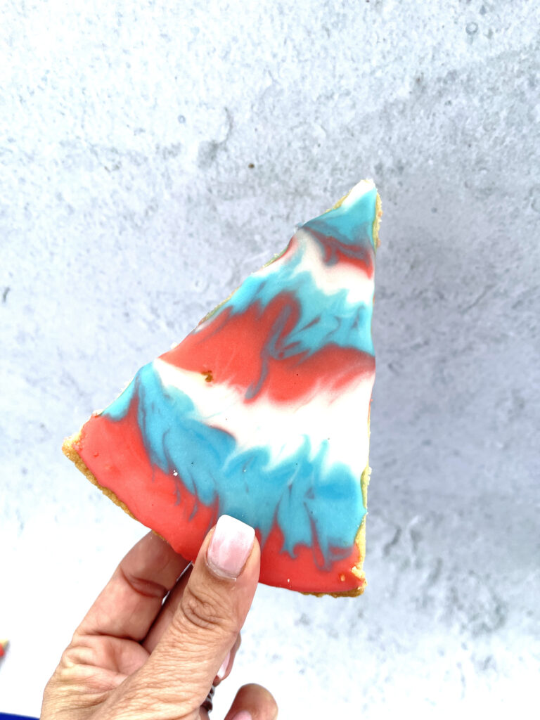 Bunting Biscuits Recipe (How To Make and Decorate) 190 red white and blue bunting biscuit