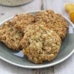 Vegan Chewy Oatmeal Apricot Coconut Cookies
