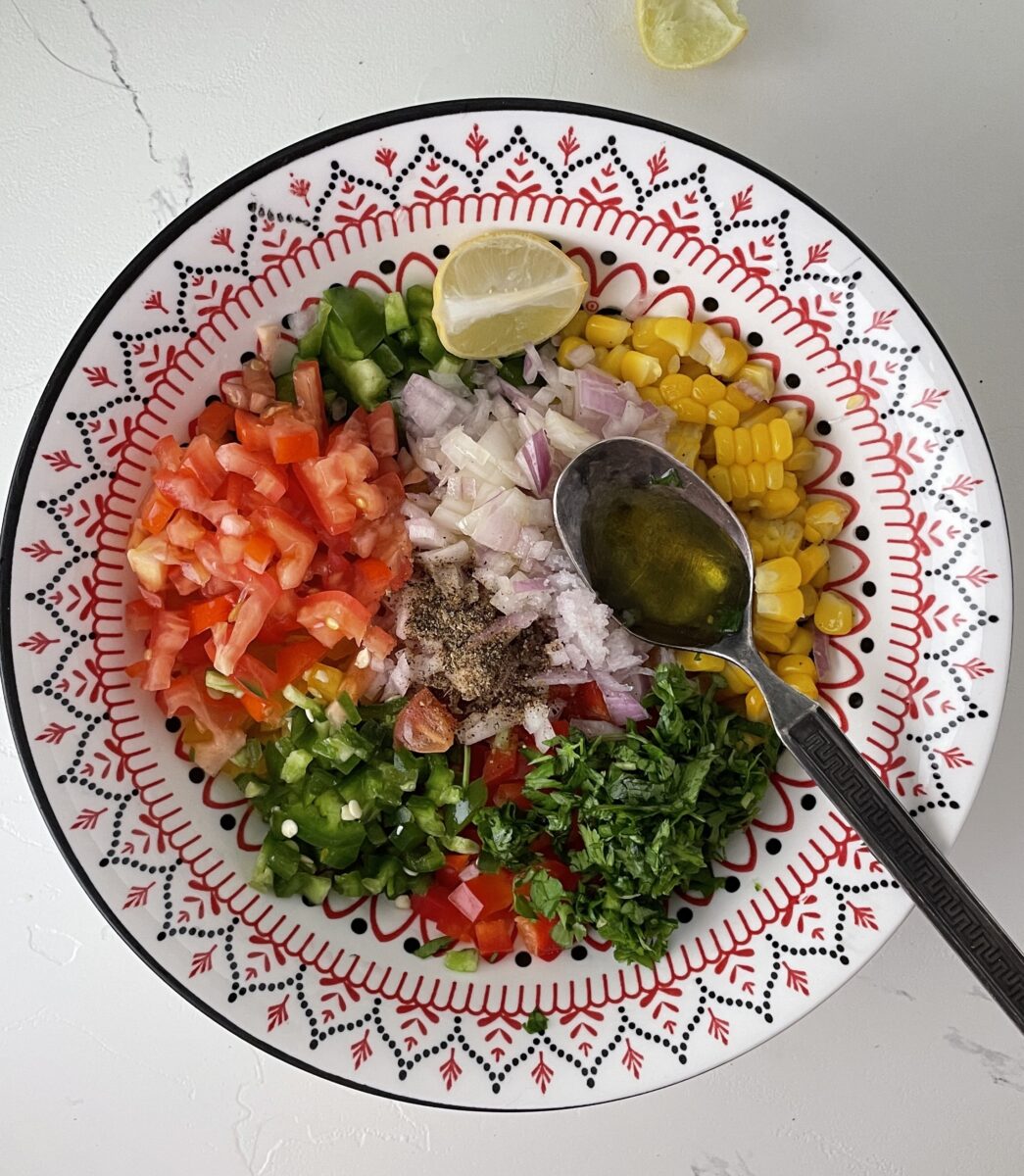 Homemade Fresh Mexican Corn Salsa With Peppers 155 mexican corn salsa with peppers ingredients