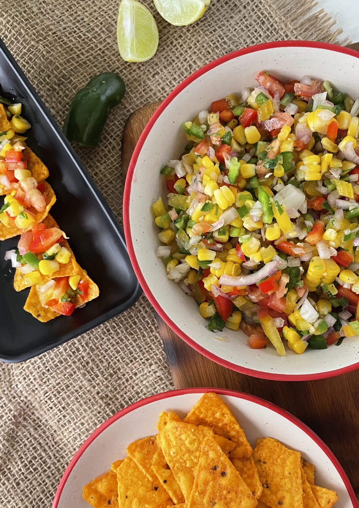 mexican corn salsa with peppers