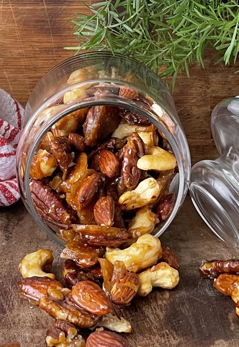 easy vegan candied nuts