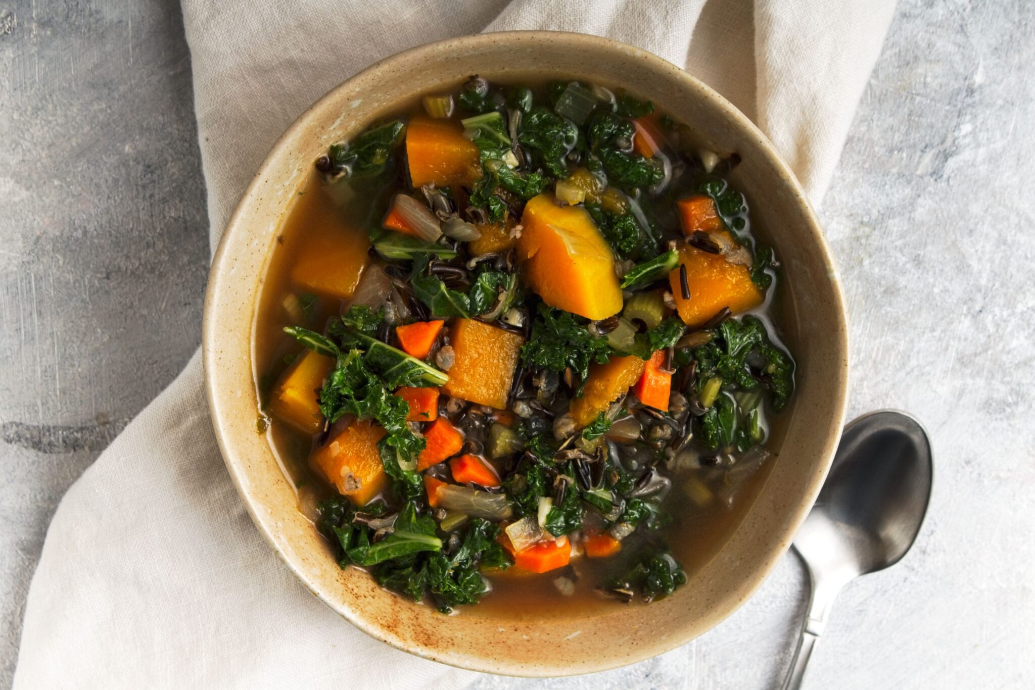 Wild Rice and Butternut Soup