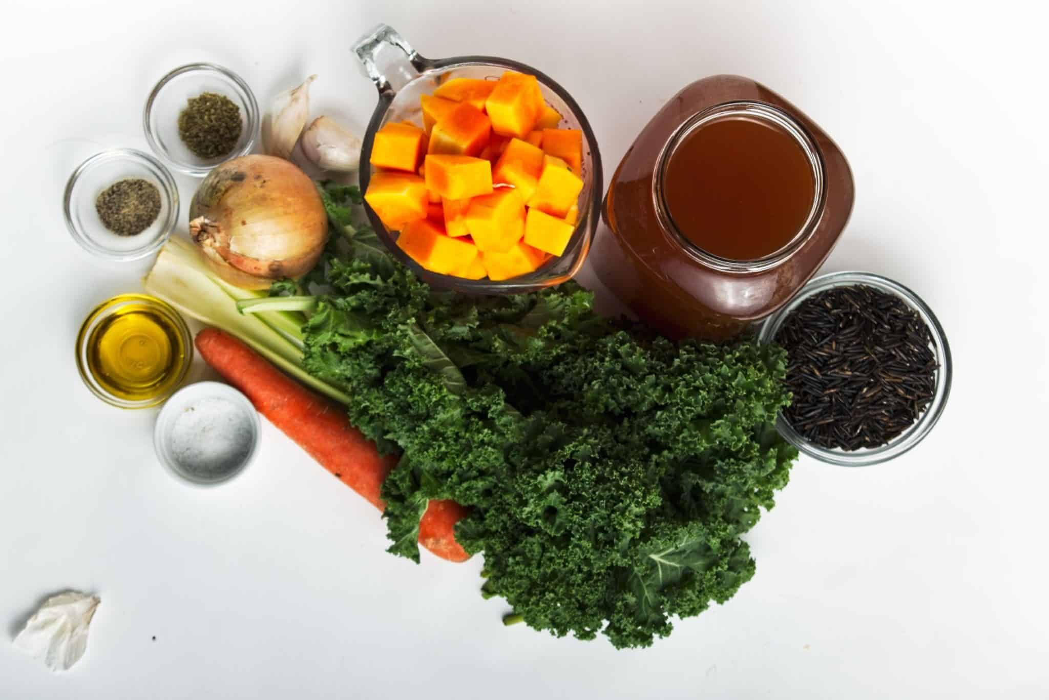 Vegan Butternut Squash and Wild Rice Soup Recipe 244 Wild Rice and Butternut Soup ingredients