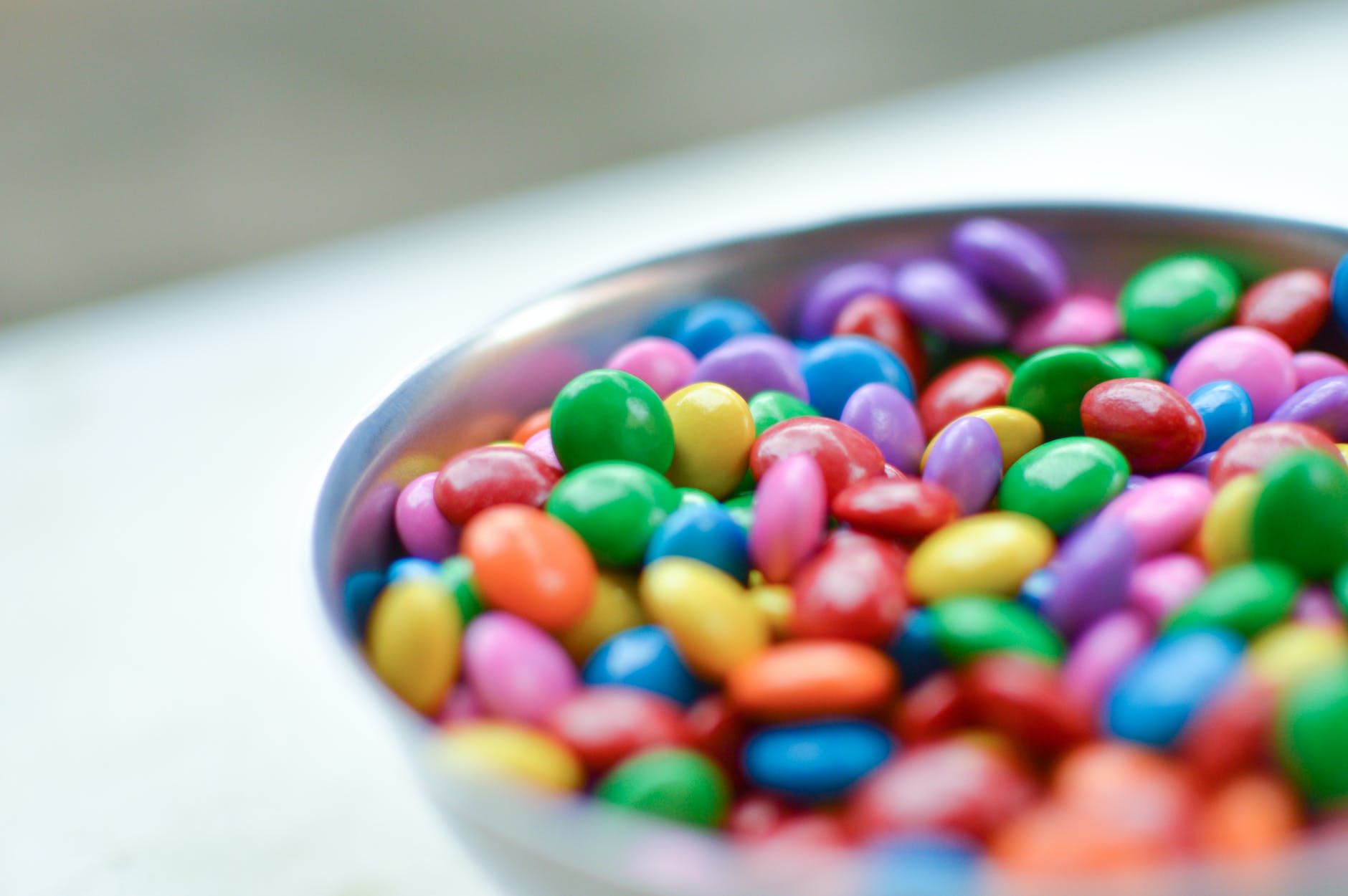 m m s chocolates in bowl