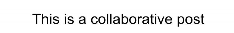 Text in the image reads, "This is a collaborative post for a nicer home.