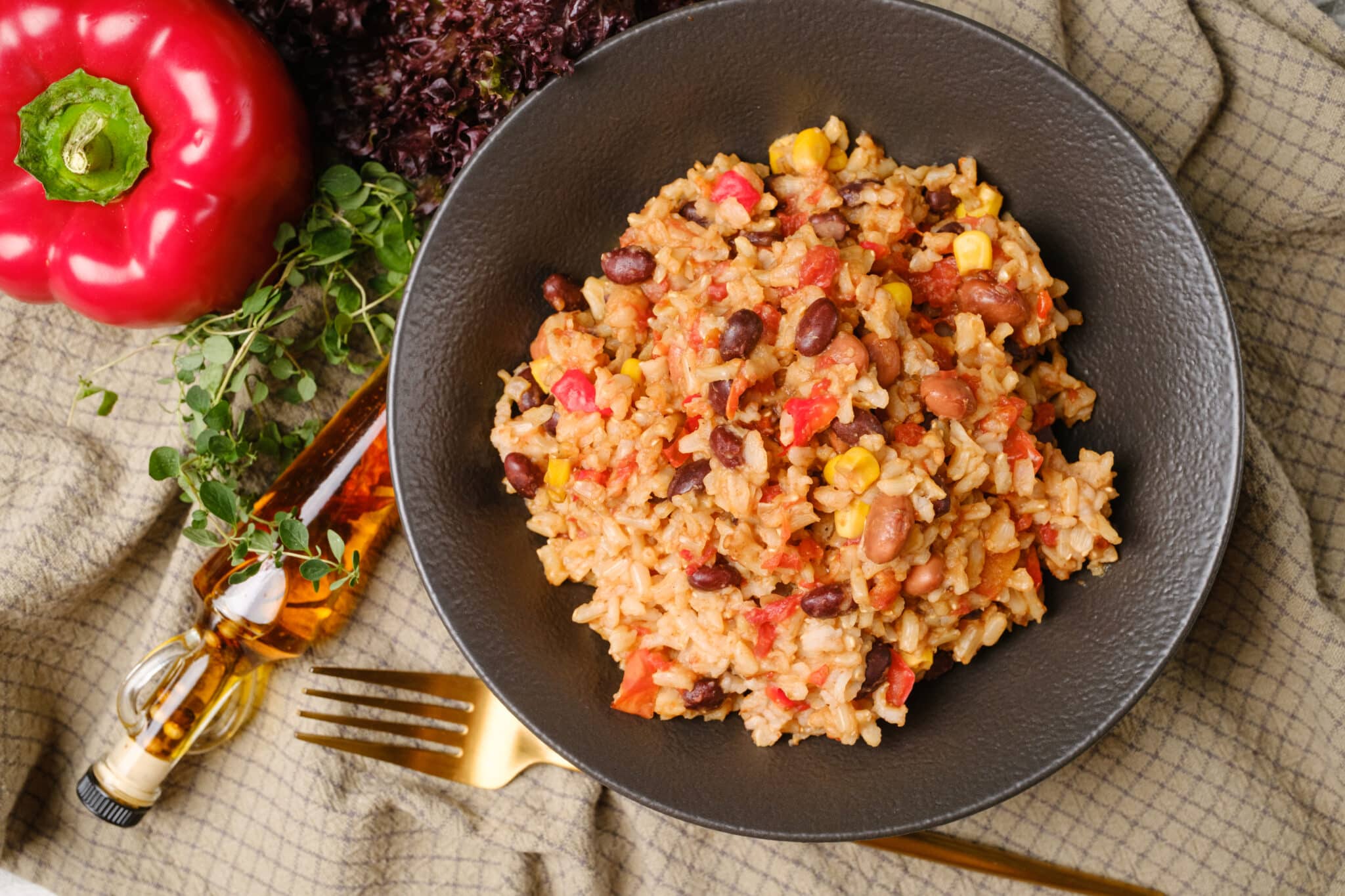 Slow Cooker Black Beans & Rice