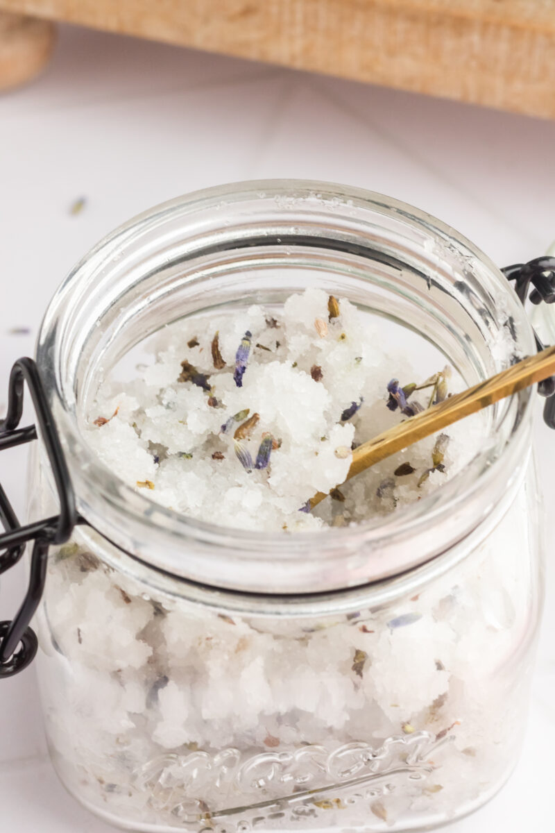 Homemade Lavender Sea Salt Scrub 118 Lavender salt scrub