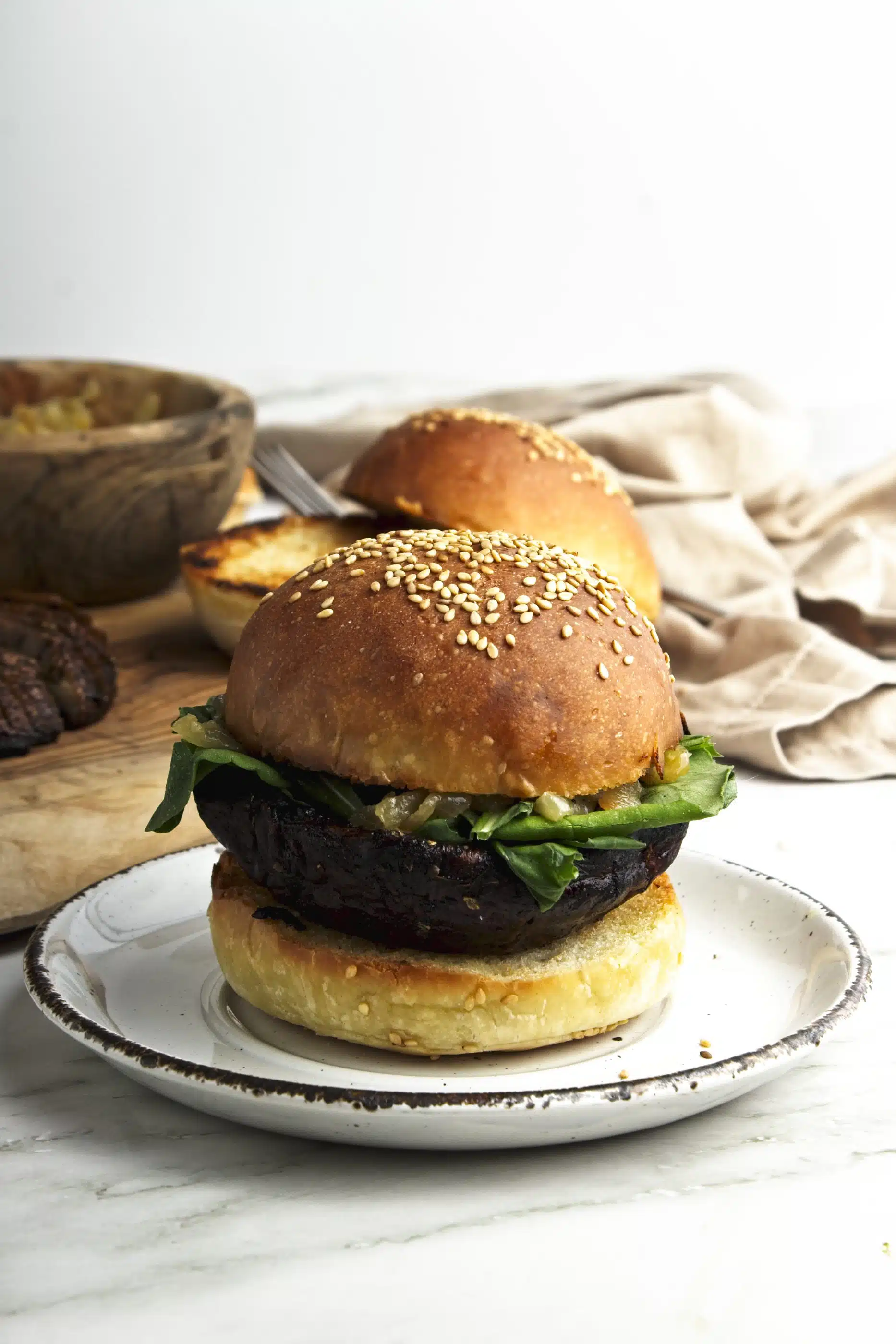 The Best Vegan Portobello Mushroom Burger Recipe - We Made This Vegan