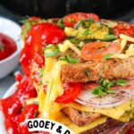 Vegan Air Fryer Cheese and Ham Sandwich