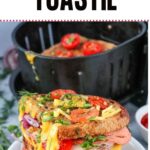 Vegan Air Fryer Cheese and Ham Sandwich