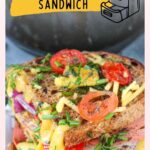 Vegan Air Fryer Cheese and Ham Sandwich