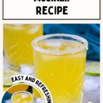 Orange juice and lime mocktail