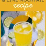 Orange juice and lime mocktail